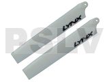 LX61158 Lynx Heli MCPX BL Plastic Main Blade 115mm White  